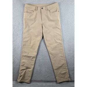 Lululemon ABC Pants Mens 32 (32x32) Tan Classic Stretch Warpstreme LM5426S